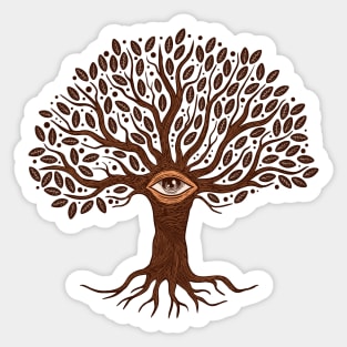 Tree Life Hand Drawn Sticker